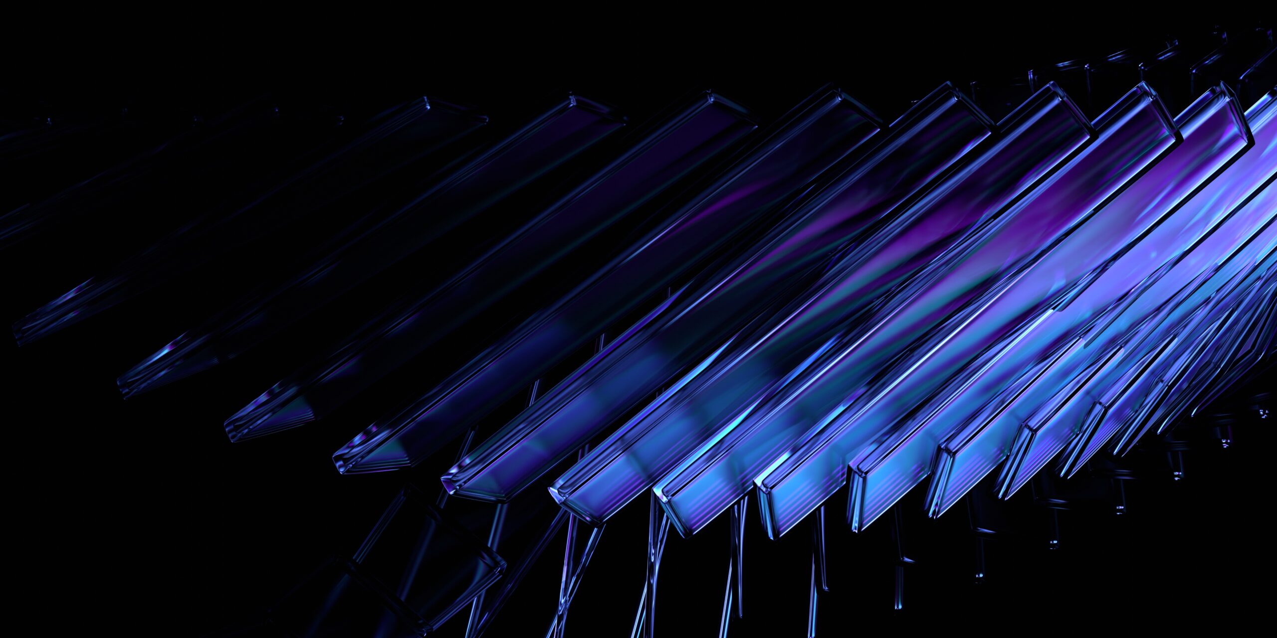 Abstract neon curves