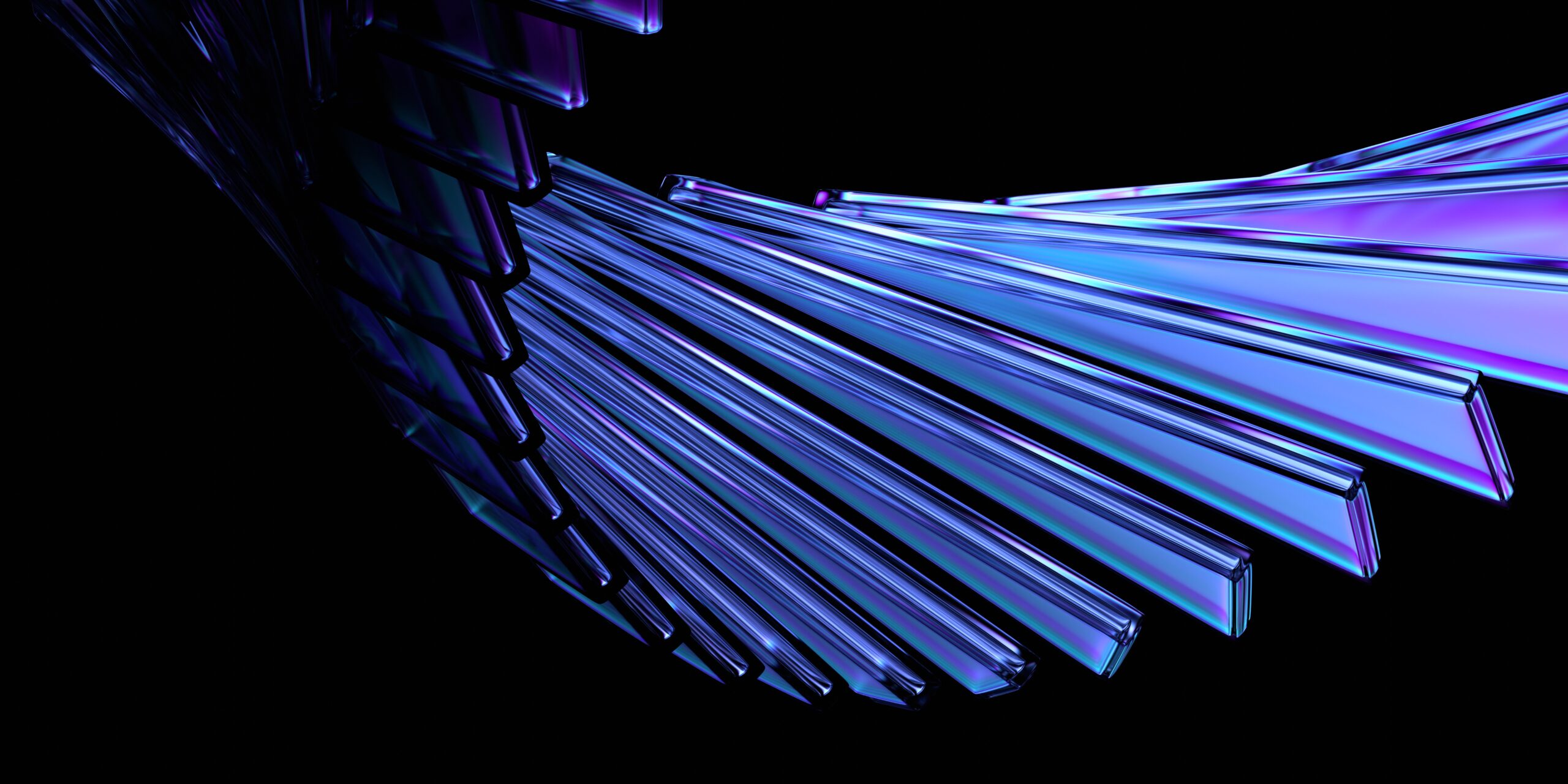 Abstract glass shapes